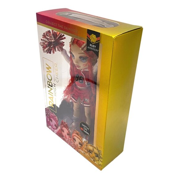 Ruby Anderson Rainbow High Red Cheer Pom Fashion Doll 10 in MGA New Sealed - Picture 5 of 5